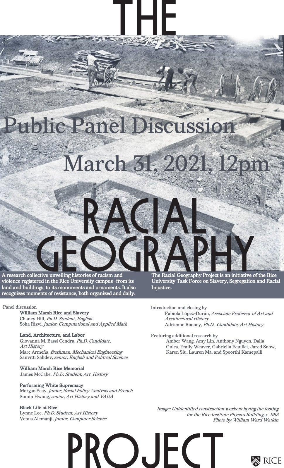 The Racial Geography Project Public Panel Poster