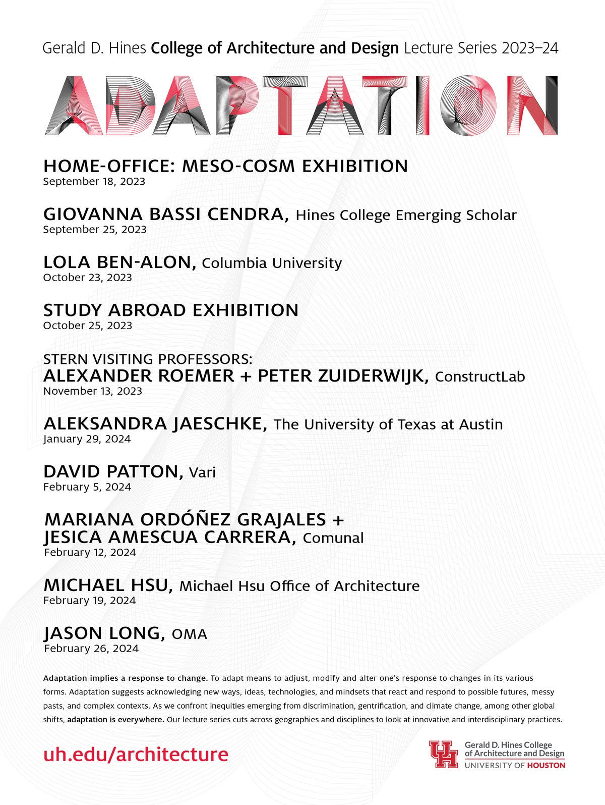 Adaptation Lecture Series