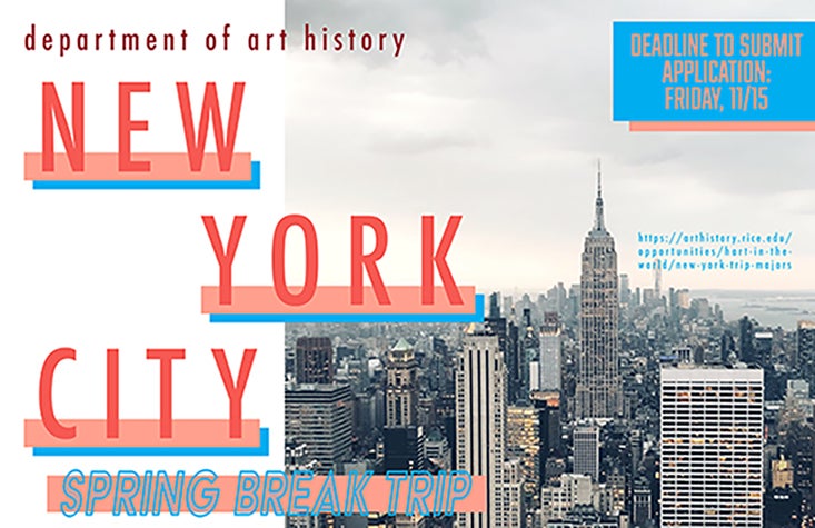 NYC Spring Break Trip Flyer